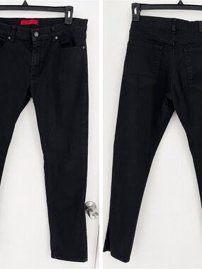 Hugo Boss Men’s Slim Straight Jeans - Black